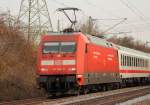 101 134-5 DB bei Horb am 26.03.2013.