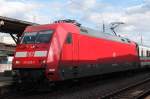 101 029-7 mit IC 2022 in Bonn-Beuel am 13.04.2013.
