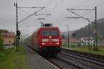 101 131 mit ex Metropolitan am 26.05.2013 in Gundelsdorf gen Saalfeld.