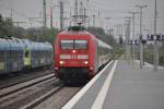 RHEINE (Kreis Steinfurt), 11.08.2013, 101 011-5 als IC 2004 von Konstanz nach Emden Hbf bei der Einfahrt