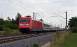 Am 10.08.13 wurde der Fernverkehr der Strecke Leipzig-Halle-Magdeburg wegen Bauarbeiten in Kthen ber die Strecke Bitterfeld-Dessau umgeleitet.