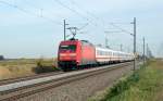 101 088 bespannte am 04.10.13 den IC 2035 nach Leipzig.