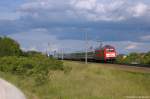 101 041-2 mit dem EC 248  Wawel  von Wroclaw Glowny nach Hamburg Hbf in Stendal. 02.06.2014