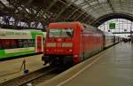 101 022-2 mit dem IC 2443 nach Dresden am 13.06.14 im Leipziger Hbf.