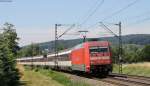 101 046-1 mit dem EC 9 (Hamburg Altona-Zürich HB) bei Kolmarsreute 13.6.14