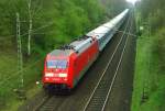 101 052 mit IR 2571  Bodensee  (Hamburg–Konstanz) am 20.04.2002 zwischen Bienenbttel und Bad Bevensen