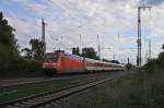 Am 28.05.2014 durfte die Hamburger 101 022-2 den CNL 472  Aurora  (Basel SBB - Kopenhagen CS) von Basel SBB nach Frankfurt (Main) Hbf bespannen, als sie durch Müllheim (Baden) fuhr.