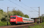 101 025-5 mit dem IC 2440 (Dresden Hbf-Köln Hbf) bei Wierthe 7.5.16