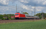 101 048 bespannte am 16.05.16 den IC 2387 von Berlin nach Leipzig.