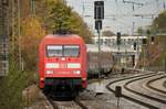 101 020 am 05.11.16 aufgrund von Bauarbeiten mit Halt am Münchner Heimeranplatz