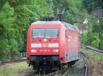 Eine Lokfahrt der Br.101 103-0. Hier fuhr die Lok am Bahnhof Geislingen/Steige vorbei. Aufgenommen am 09.05.07