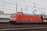 DB Lok 101 088-3 verlässt den badischen Bahnhof. Die Aufnahme stammt vom 13.11.2019.