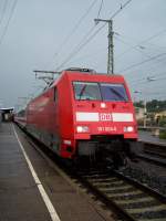 Br.101 004-0 mit einem IC von Nrnberg Hbf nach Karlsruhe Hbf.