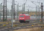 DB 101 065-1 pausiert am 07.04.2021 in Leipzig Hbf.