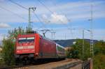 101 119-6 PEP zieht am 23.08.07 den IC 2069 aus der Kreissadt Aalen mit Fahrtziel Karlsruhe HBF.