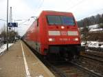 101 059-4 mit dem IC 2370 in St.Georgen am 15.12.07