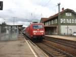 101 103-0 mit dem IC 2005 (28min wegen Streckensperrung)war der erste Fernverkehrszug nach der Streckensperrung wegen Oberleitungsschaden durch einen Baum die Schwarzwaldbahn befuhr hier bei der