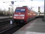 101 139-4 vor EC 7(Hamburg-Chur) am 4.1.05 bei der Einfahrt in Mannheim Hbf.