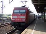 Br 101 137 in Vaihingen(Enz) ist auch ein Rotlicht defekt.am 11.8.2005