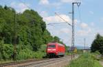 DB Fernverkehr schickte am 25.6.2010 die 101 099-0 als Tfzf 79290 (TU - TS) ber die Filsbahn.