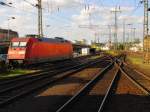 DB 101 120-4 auf dem nrdlichen Gleisvorfeld in Koblenz Hbf; 21.08.2010 