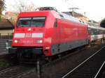 DB 101 072-7 mit dem EC im Bonner Hbf am 28.10.10