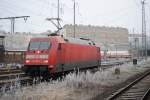 BR 101 von Nachtzug aus Paris am 31.01.2011 beim rangieren in Berlin Lichtenberg