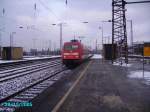 Eine BR101 fhrt mit einem IC Fnf Minuten spter in OberhausenHBF ein wie geplant.Der IC wird seine Fahrt nach Luxembourg fortsetzen.Seit 11.12 fahren die IC´s Emden-Luxembourg mit der BR101 statt mit der BR120.