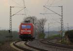 DB 101 033-9 als Tfzf 79273 von Koblenz Hbf nach Wiesbaden Hbf, bei Erbach (Rheingau); 30.03.2011