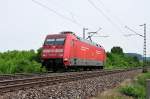 101 057-8 solo unterwegs bei Bonn-Beuel - 06.05.2011