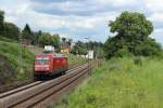 101 019-8 als T xxxx nach Kln am 23.06.2012 in Leutesdorf am Rhein