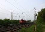 101 093-3 DB kommt aus Richtung Neuss,Herzogenrath mit einem IC 2223 aus  Berlin nach Aachen-Hbf und fährt in Richtung Aachen-West.
Aufgenommen bei Wilsberg in Kohlscheid bei schöner Abendsonne am Abend vom 30.4.2014.