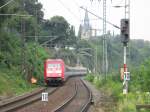 101 041 2 zieht den Eurocity 173 nach Dresden Hauptbahnhof aufgenommen vom Bahnhof Dresden Cotta.