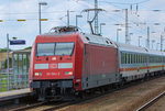 Experiment mit IC 2427 der den Bahnhof Ferdinandshof durchfährt. - 26.06.2016