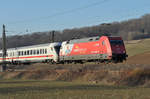 15.02.2017 Streckenabschnitt Uhingen 101 076-8 - und hier das fliegende Gegenstück:   