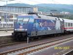 101 070  Die Adler Mannheim  am 05.05.07 in Heidelberg HBF.