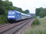 101 136-0  Klaus-Tschira-Preis  zieht am 03.06.07 den IC 2068 von Nrnberg HBF nach Karlsruhe HBF, hier in Hofen(b Aalen) aufgenommen.