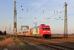 101 060 am IC2311 bei Brühl am 18.02.2019