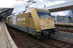 101 071-9 schiebt am 28.05.2019 den IC2203 von Norddeich Mole nach Bonn-Bad Godesberg in den Kölner Hauptbahnhof.