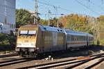 101 071-9 verlässt am 03.11.2018 mit dem IC208 von Basel SBB nach Kiel Hauptbahnhof den Hamburger Hauptbahnhof.