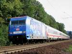 101 070  Die Adler  am 19.08.2007 mit IC 2004  Bodensee  von Stuttgart nach Norddeich Mole zwischen Rhndorf und Knigswinter.