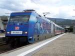 Br.101 070-1  Die Adler - Mannheim  zog am 4.September 2007 den InterCity - IC 2012. Der Zug kam aus Oberstdorf. Hier bei einem Zwischenhalt in Heidelberg Hbf. Aufgenommen am 4.September 2007 in Heidelberg Hbf.