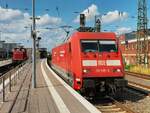 101 135 hat sich in Münster Hbf vom umgeleiteten IC nach Berlin gelöst, 23.06.2023