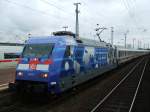 BR 101 102-2 mit IC 2029 nach Passau  am Haken ,die ersten Spuren an der Front , auf Gleis 11 im Dortmunder Hbf mit +5 
(07.09.2007)