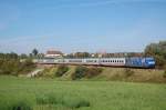 101 102-2 befrdert am 21.09.07 den IC 2066 von Nrnberg HBF nach Karlsruhe HBF, hier in Hhe Aalen-Oberalfingen aufgenommen.