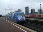 BR 101 102-2 mit IC 2029 nach Passau , Ausfahrt mit FL aus  dem Dortmunder Hbf.,Dank an den Lokfhrer.(29.09.2007)