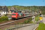 DB 101 115-4  Bahnbonus  mit EC7 (Hamburg-Basel) in Oberwesel, August 2025.