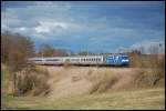 Ein Wolkenloch bescherte am 11.03.08 Spotlight fr 101 102-2, welche am damaligen Nachmittag IC 2069 von Karlsruhe Hbf nach Nrnberg Hbf befrderte, aufgenommen in Rainau-Buch an der oberen Jagsttalbahn (KBS 786).