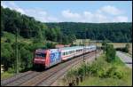 Die 101 003 ist mit einem InterCity nach Mnchen Hbf unterwegs.