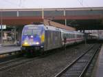 Europa 101 101-4 mit IC 2115 von HH Altona nach Stuttgart,
Ausfahrt in Dsseldorf Hbf.,(19.01.2008)